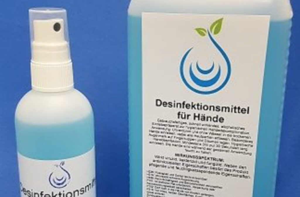 Desinfektionsmittel-Flaschen