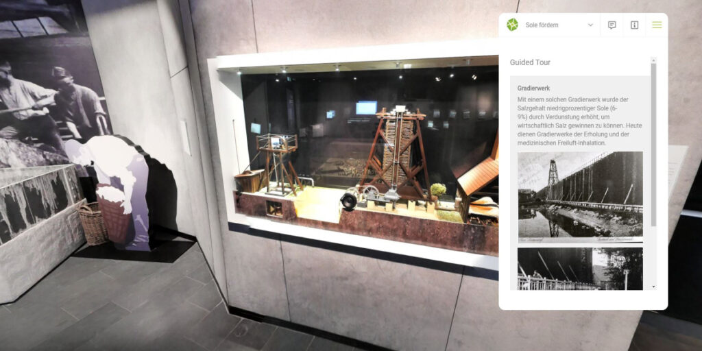 Ausstellungsstück mit virtueller Information