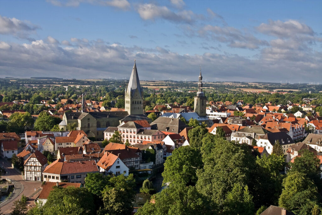 Sicht auf eine Stadt