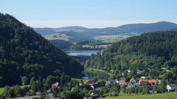 Blick auf den Naturpark Diemelsee